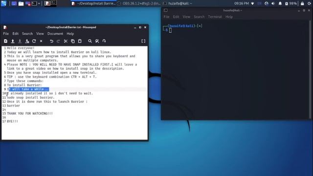 Install Barrier on Kali Linux with Snap смотреть онлайн