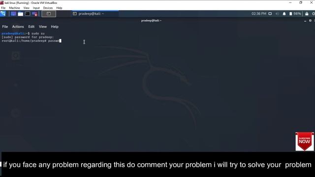 Root login access in Kali Linux смотреть онлайн