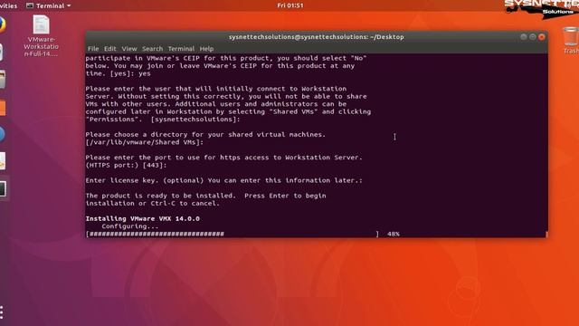 How to Install VMware Workstation 14 Pro on Ubuntu 17.10 | SYSNETTECH Solutions смотреть онлайн