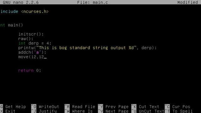 NCurses Tutorial 2 Outputs смотреть онлайн