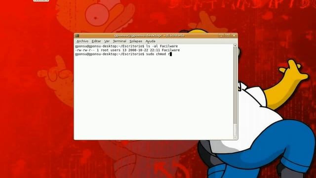 La terminal de Facilware (chmod - chown) смотреть онлайн
