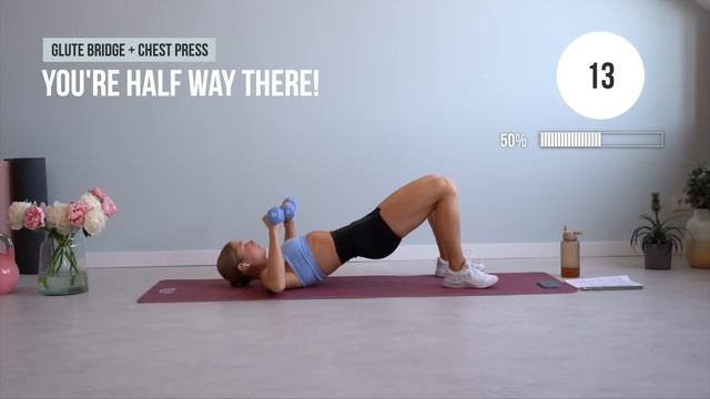 40 MIN FULL BODY No Jumping TONING Workout - With Weights - No Cardio, Low Impact Home Workout смотреть онлайн