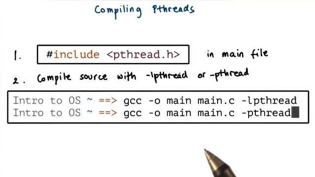Compiling PThreads смотреть онлайн