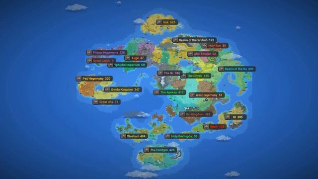 50+ Nations fight on the avatar map | Worldbox Timelapse смотреть онлайн