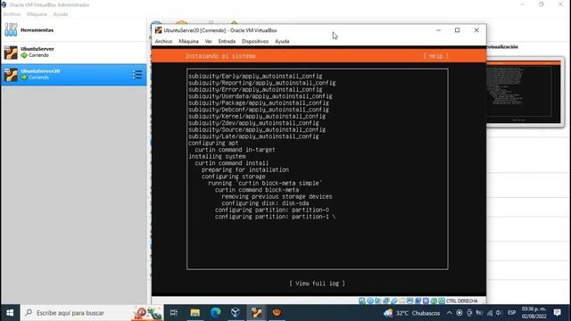 Instalación de Ubuntu Server 20 en maquina virtual VirtualBox смотреть онлайн