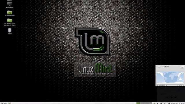 Linux Mint 11 + Compiz + Emerald + Cairo Dock Overview смотреть онлайн