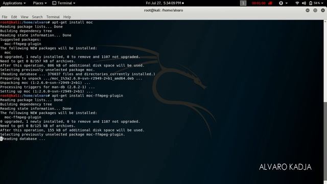 How to install and play MOC (Music On Console) in Kali Linux 2018 2019 2020 смотреть онлайн