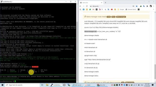CARA INSTALL IDENA DI VPS UBUNTU UNTUK MINING смотреть онлайн