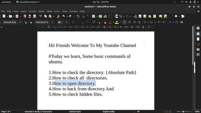 Basic commands of ubuntu terminal (2021) | Ubuntu | tutorial | For beginners | by Tech World смотреть онлайн