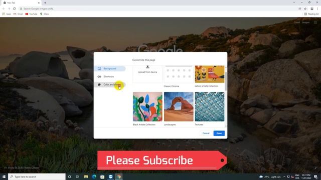 How to change Google Chrome Background theme 2022 || How to technology смотреть онлайн