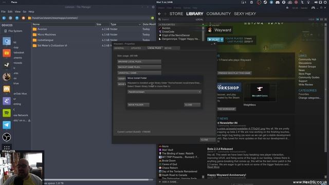 Moving Steam games to a new drive. (Linux) смотреть онлайн