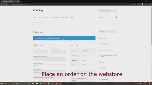 Official ETHOPay WooCommerce Plugin DEMO смотреть онлайн