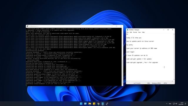 How to update patch linux server from Putty смотреть онлайн