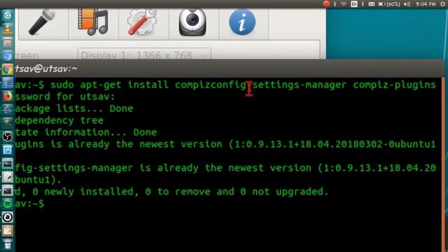 How to Zoom-in Ubuntu Desktop During Screen Recording смотреть онлайн