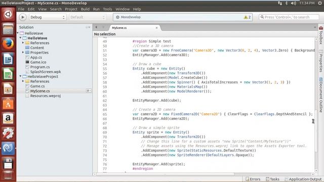 Getting Started with Wave Engine on Linux смотреть онлайн