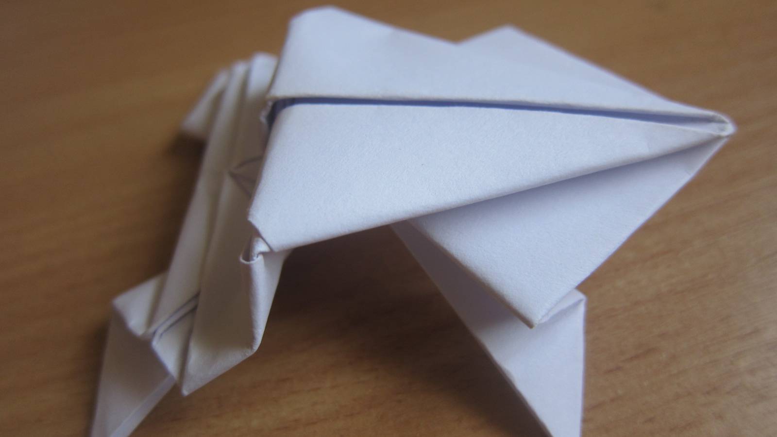 как сделать лягушку из бумаги смотреть онлайн