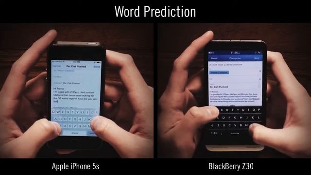 BlackBerry Z30 Vs IPhone