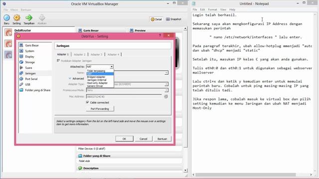 Instalasi DEBIAN 7 dan Konfigurasi IP-DNS-WEB SERVER-MAIL SERVER смотреть онлайн