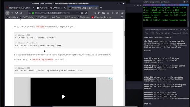 Tryhackme - AD Certificate Template Task 1, 2, 3 смотреть онлайн