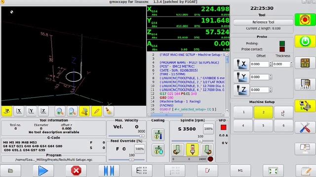 LinuxCNC machine setup selection смотреть онлайн