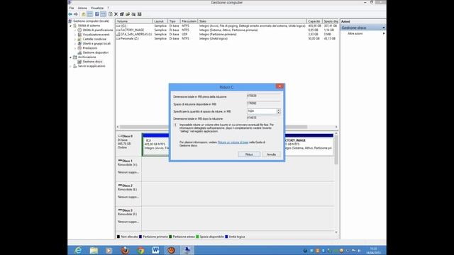 Creare o eliminare partizione dell'hard disk su Wi смотреть онлайн