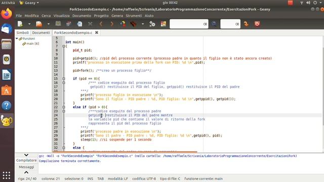 Fork in C - Come ottenere un PID смотреть онлайн