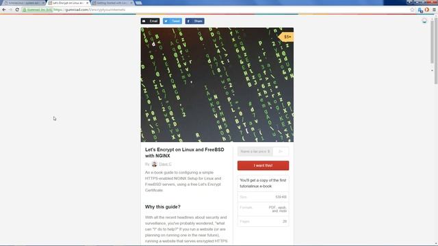 Tutorialinux e-book Launch: Linux Containers, HTTPS Setup, and New Website Content смотреть онлайн