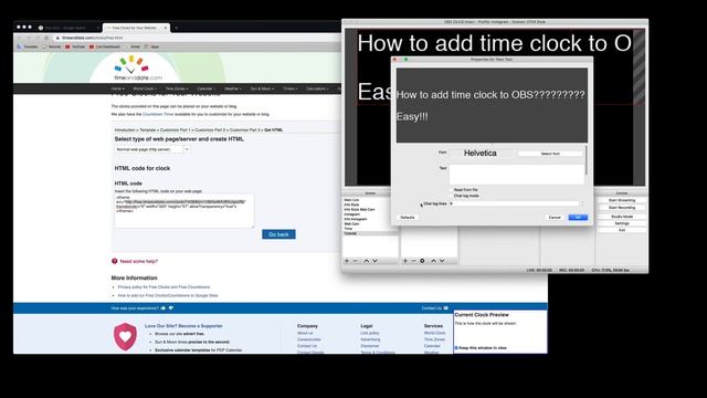 Easy add time to OBS Live Stream for FREE. Tutorial смотреть онлайн