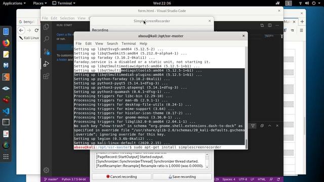 Record Screen in Kali Linux / or any other Linux Distro (FREE) - SimpleScreenRecorder смотреть онлайн