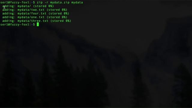 Linux Zip Folder - Ubuntu Command Line смотреть онлайн