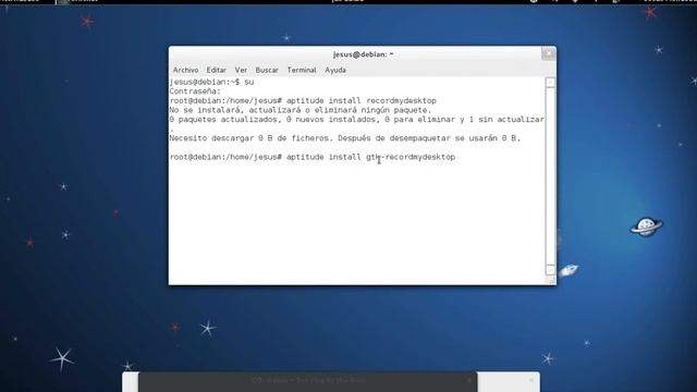 grabar pantalla linux debian смотреть онлайн