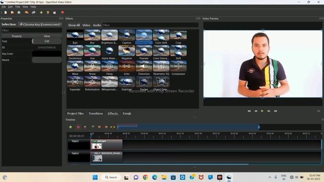 OpenShot video editor se free में background change करे .how to change background in OpenShot edito смотреть онлайн