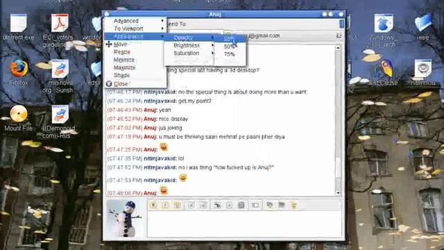 Me using linux with xgl смотреть онлайн