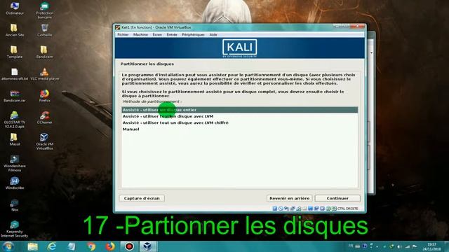 Installation de Kali Linux sur Virtual Box смотреть онлайн