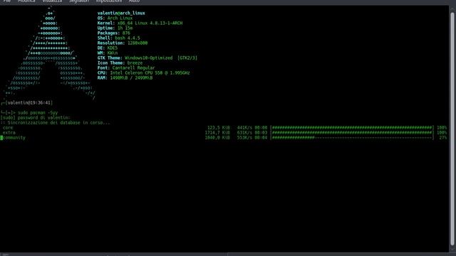 My Terminal Archlinux смотреть онлайн