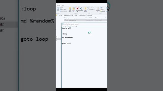 Make a folder bomb #virus #cmd #prank #programming #hacking #tricks #batch file #foryou смотреть онлайн