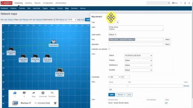 Create Map in Zabbix | 8 Unit Printer Server смотреть онлайн