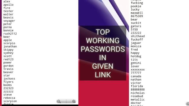 Top passwords collections 2017 (download password dictionary)preview and drive link 👈👈👇👇 смотреть онлайн