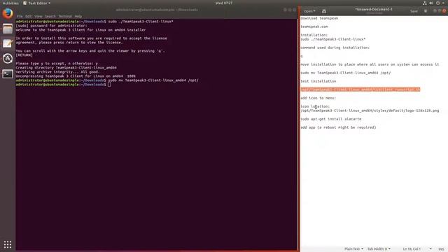 How To Install Teamspeak On Ubuntu 17.10 смотреть онлайн