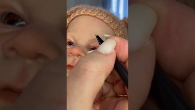 7 Урок. Рисуем брови КУКЛЕ РЕБОРН. смотреть онлайн