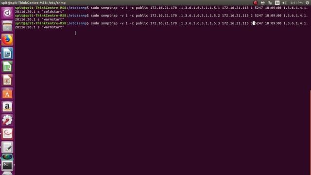 Sending SNMP traps using linux terminal смотреть онлайн