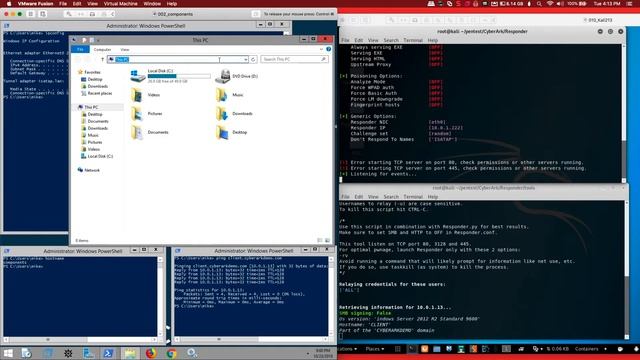 Responder MultiRelay Attack смотреть онлайн