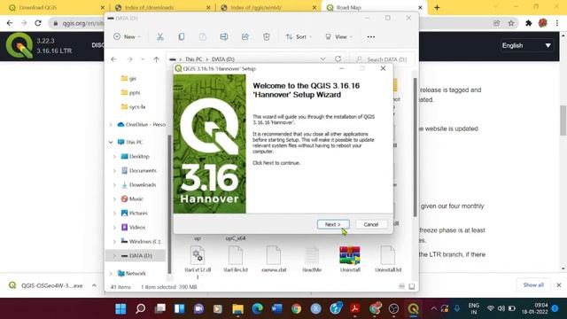 QGIS Downloading and installing | TYIT GIS SEM 6 | QGIS 3.16 download смотреть онлайн