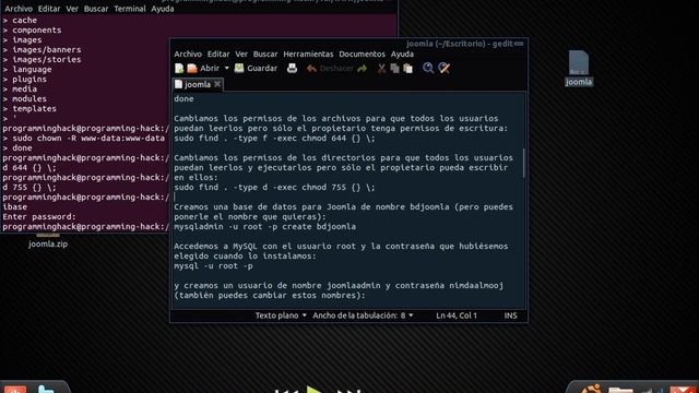 Instalando Joomla en Ubuntu. Parte 2 (HD) смотреть онлайн