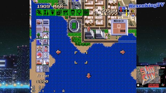 Sim City (SNES) Gameplay | 150k Population (w. $ Cheat) смотреть онлайн