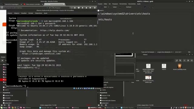 Como acessar o IP da máquina virtual no VirtualBox no host (ou com domínios falsos) смотреть онлайн