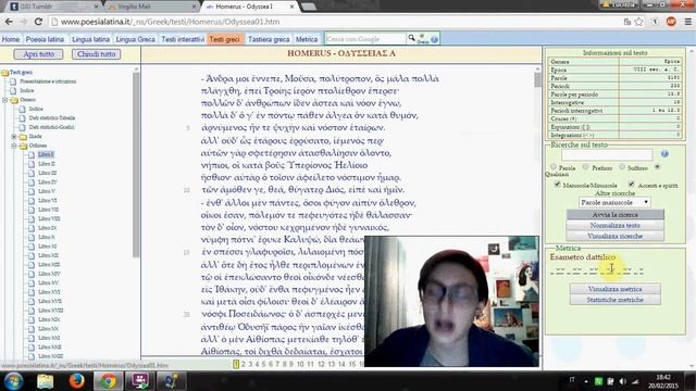 Website for Latin and Greek poetry and metrics (bonus: Latin dictionary) смотреть онлайн