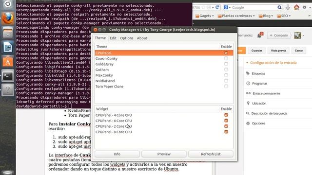 Configura Conky con Conky Manager смотреть онлайн