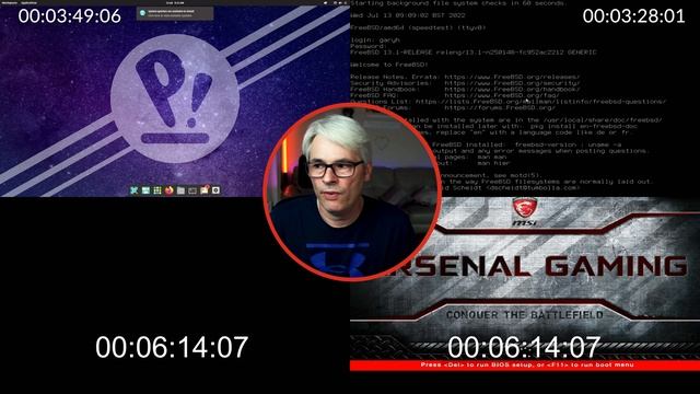 Speed comparison, Windows VS Linux VS FreeBSD! смотреть онлайн