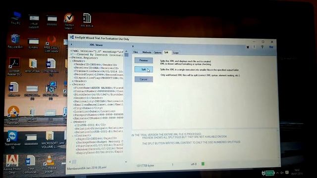 XML splitter tool смотреть онлайн